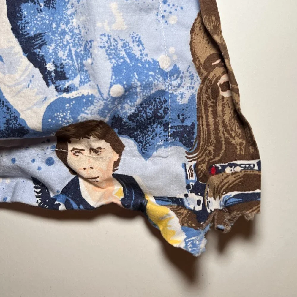 POTTERY BARN KIDS Star Wars Blue Pillowcase Pillow Case Sham